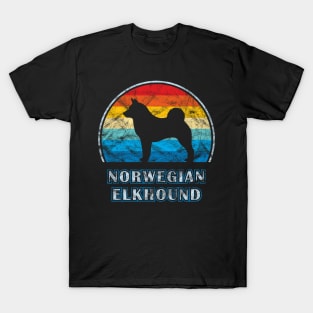 Norwegian Elkhound Vintage Design Dog T-Shirt